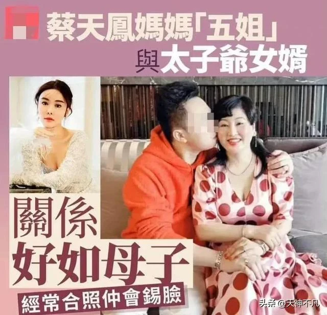 蔡天鳳媽媽和女婿合影太親密,兩人公開照片毫不避嫌引起大家誤會